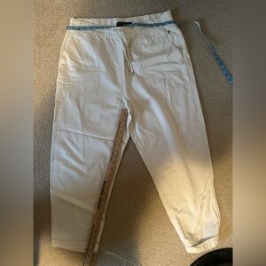 Tommy Hilfiger Cream Women’s Cropped Leisure Pants